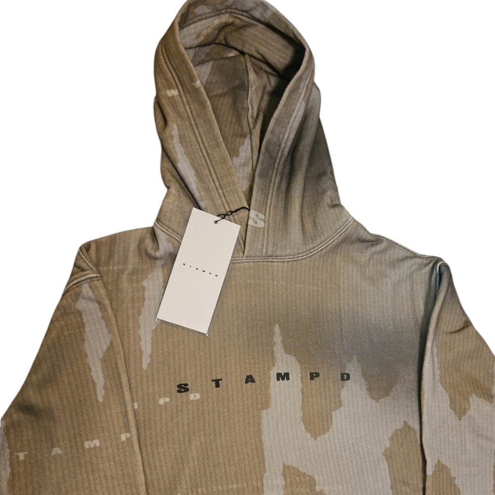 NWT • STAMPD | Ikat Camo Hoodie in Size Medium - Picture 3 of 8